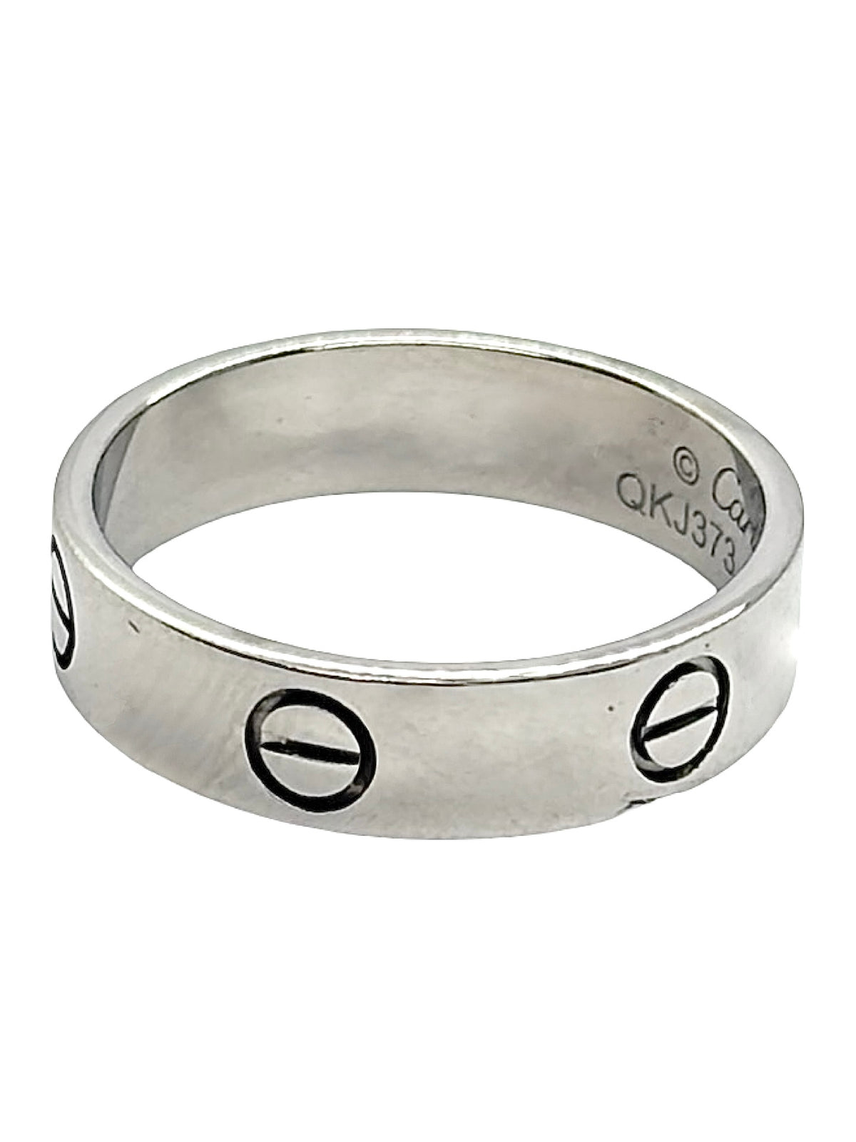 Bague Alliance CARTIER Love en or blanc
