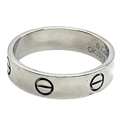 Bague Alliance CARTIER "Love" en or blanc