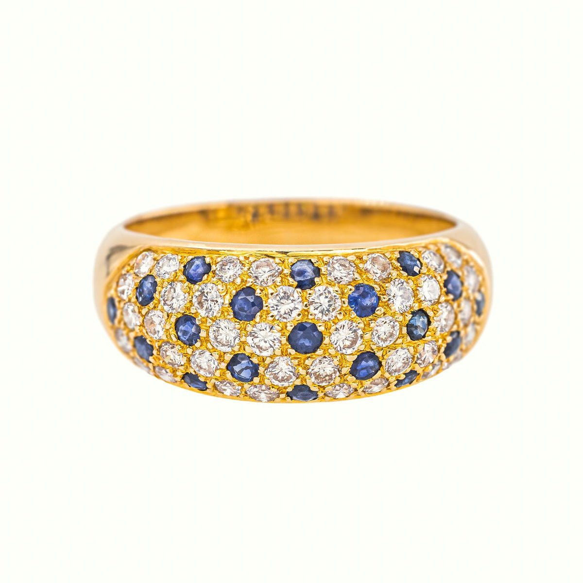 Bague Jonc Or jaune Saphir
