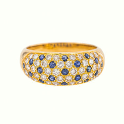 Bague Jonc Or jaune Saphir