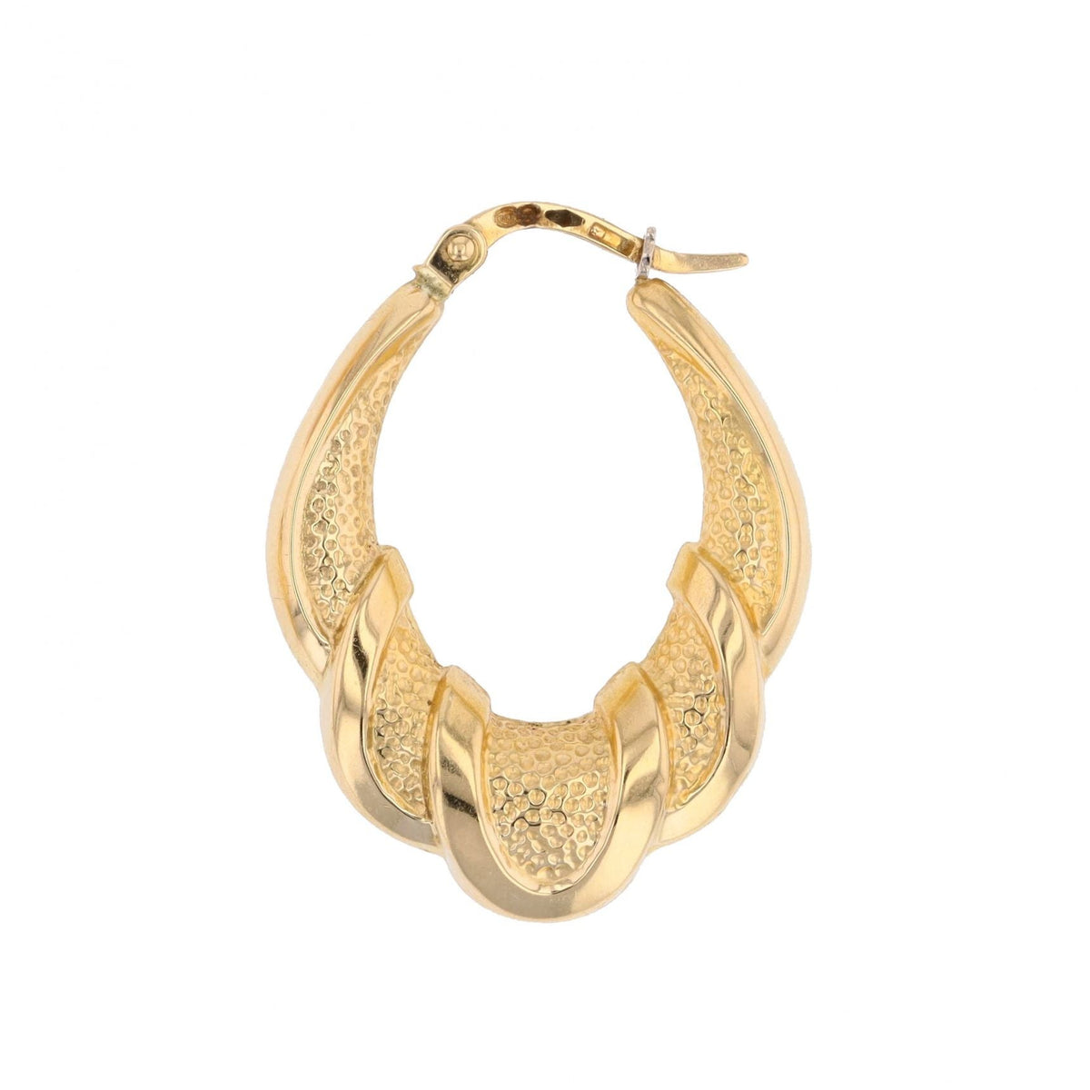 Mono boucle d'oreille Créole en or jaune