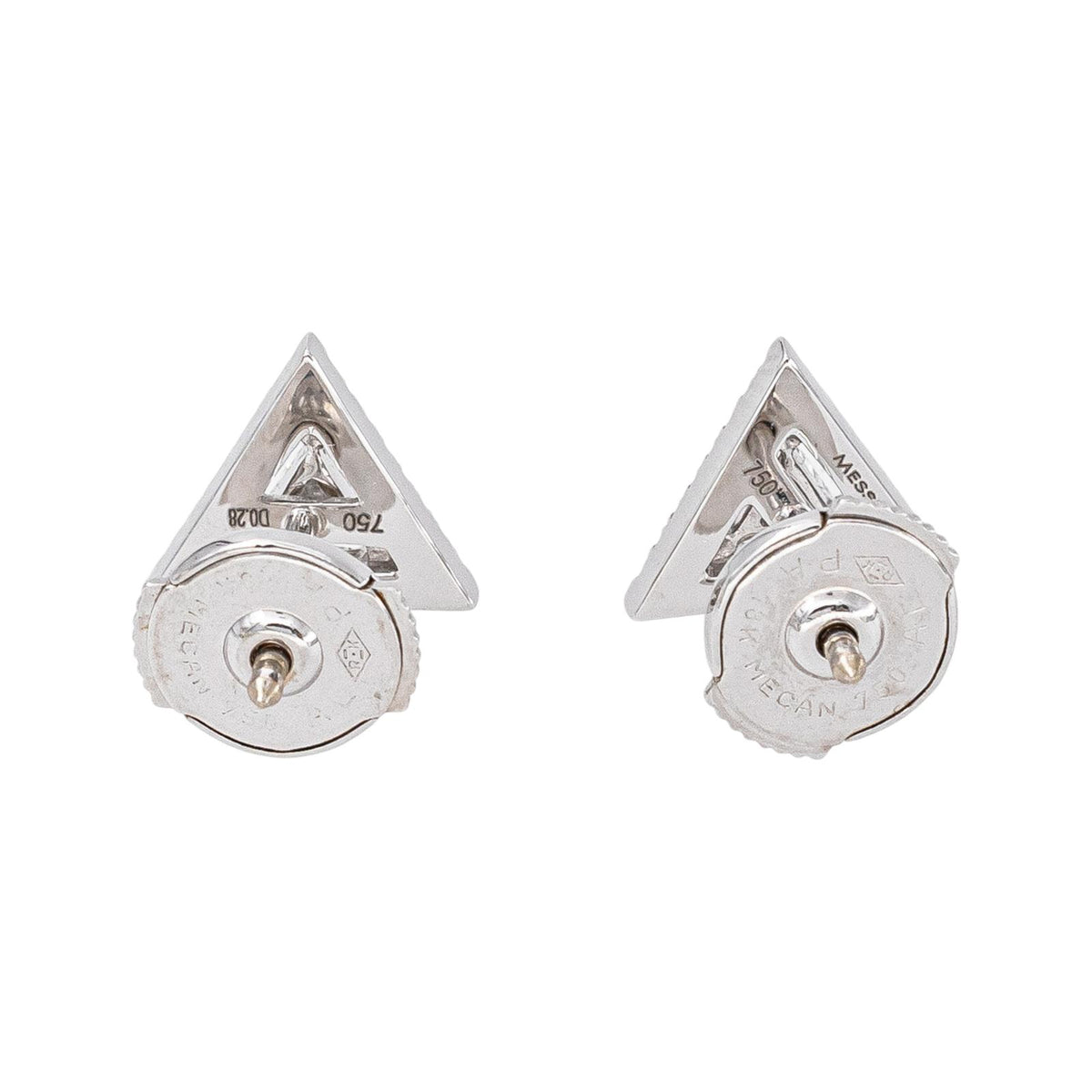 Messika Boucles d'oreilles Puces Théa Or blanc Diamant