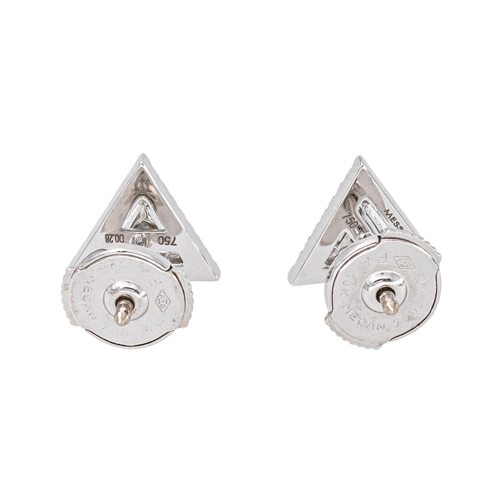 Messika Boucles d'oreilles Puces Théa Or blanc Diamant