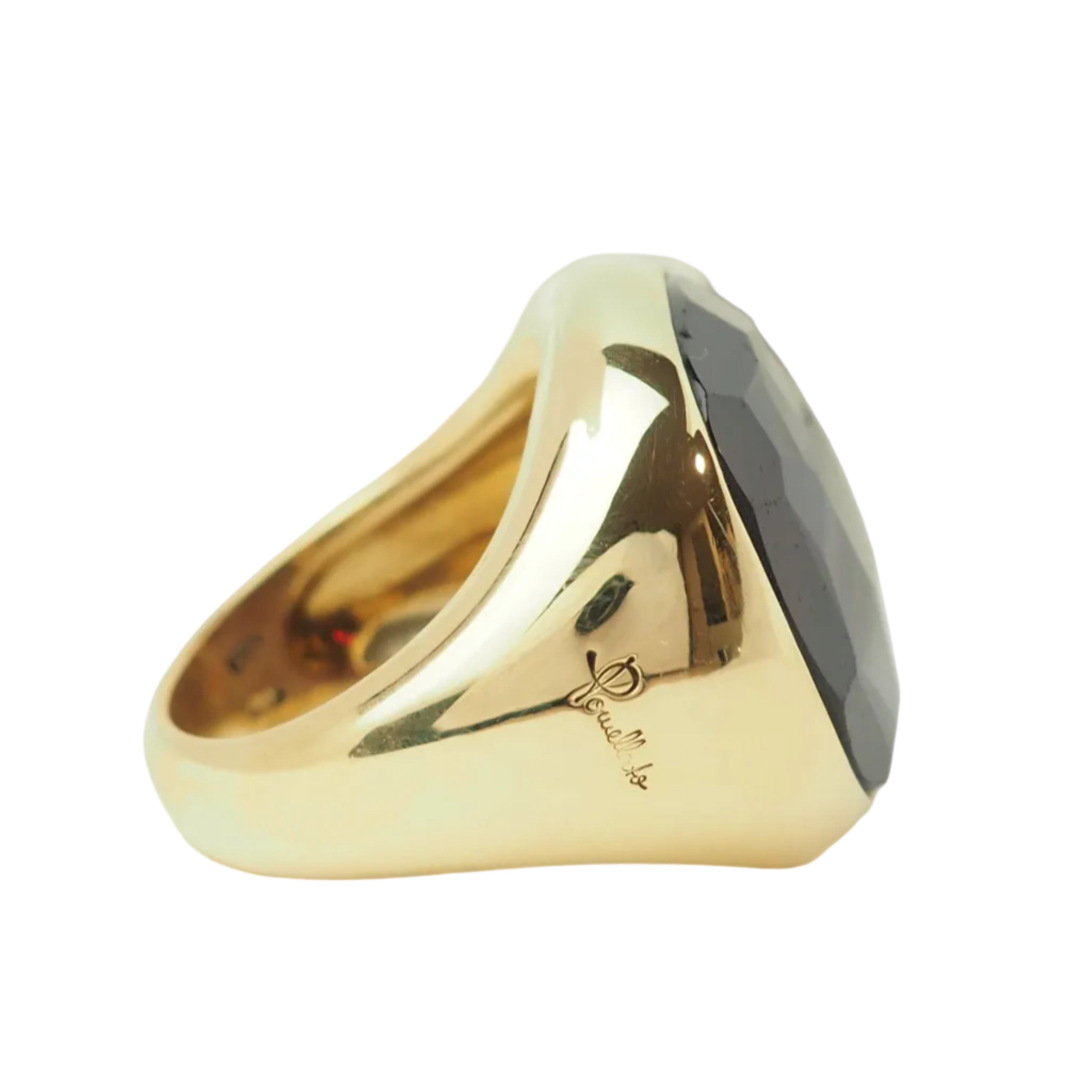 Bague POMELLATO "Victoria" en or jaune et grenat