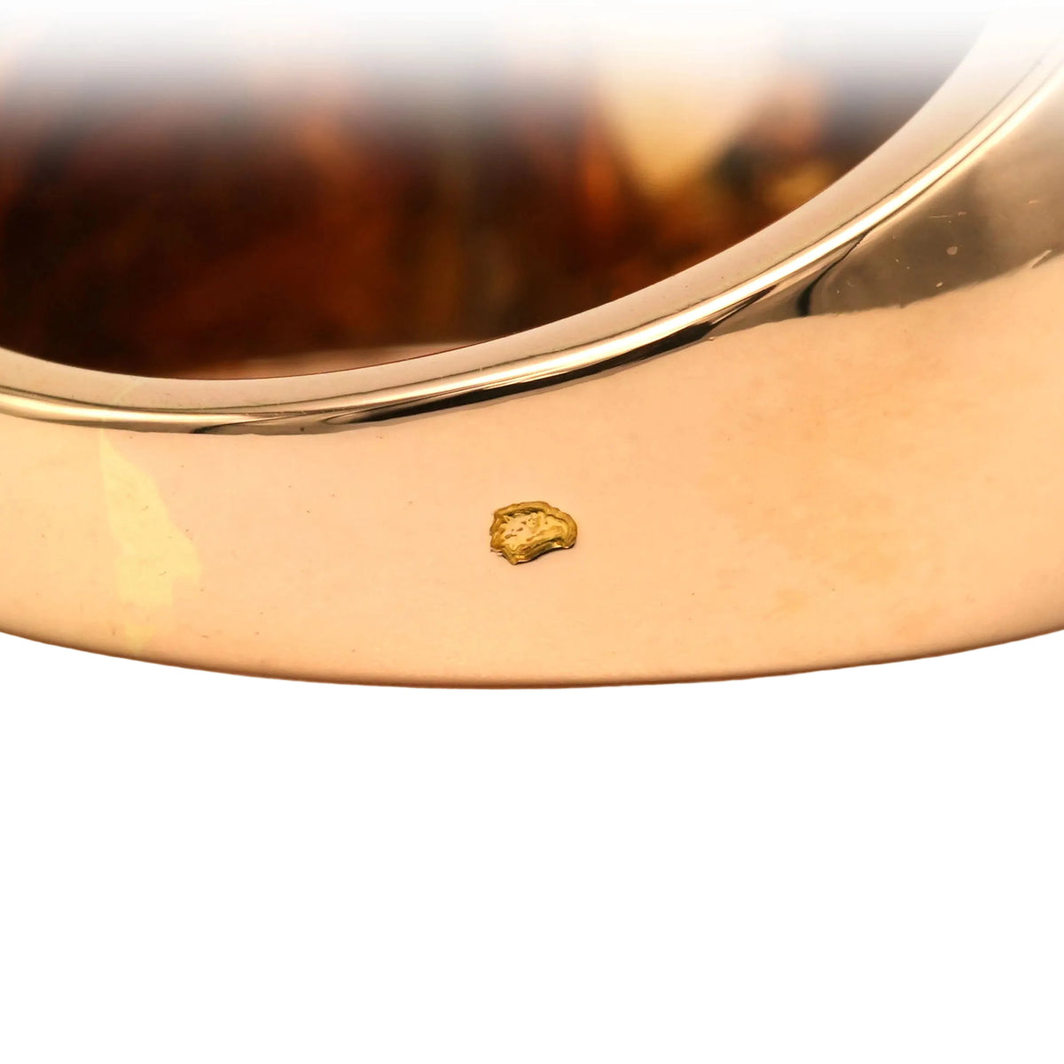 Bague Tank en or jaune et diamants