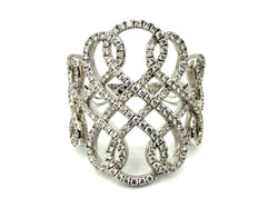 MESSIKA. Collection "Promess", bague en or blanc 18K et diamants