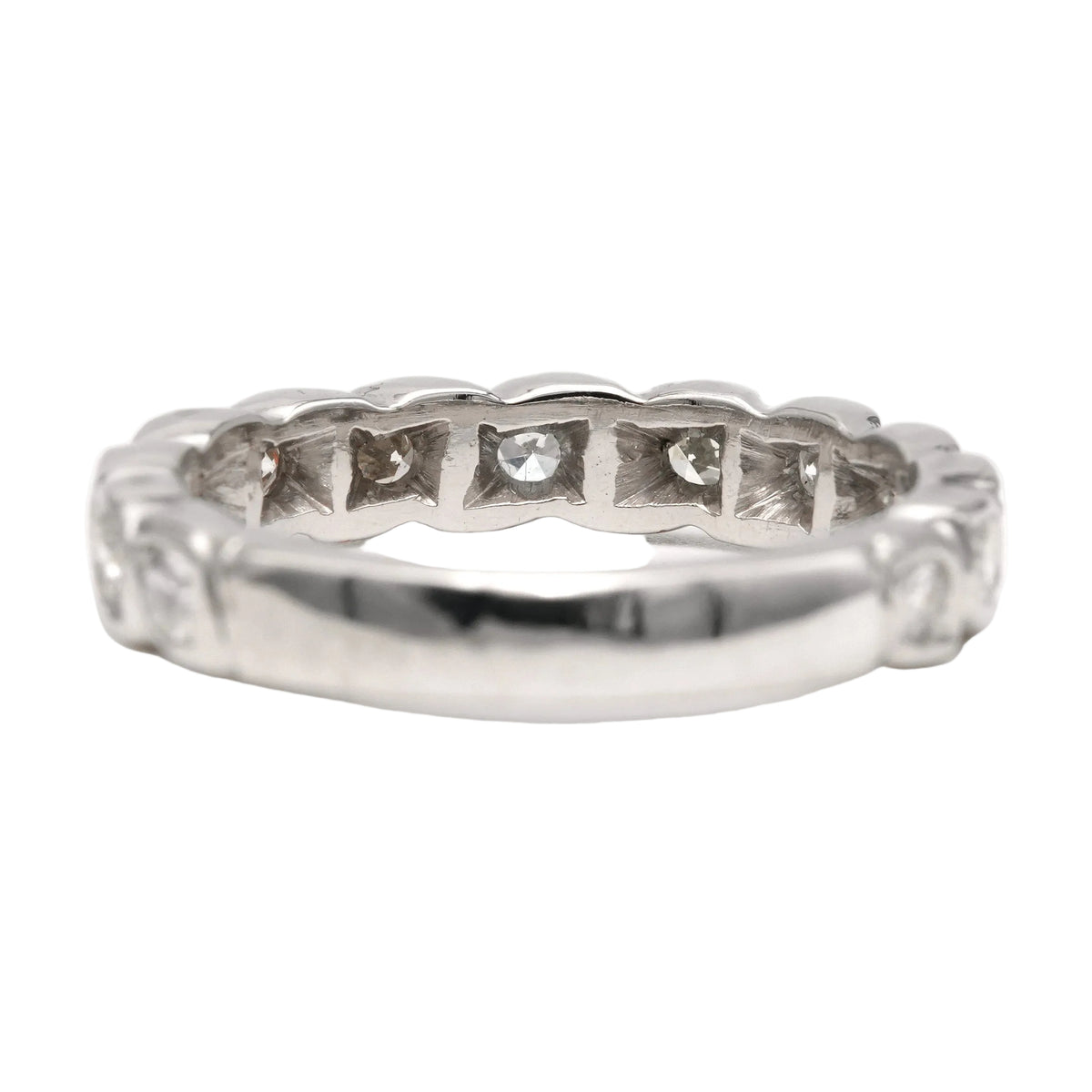 Bague Alliance en or blanc et diamants