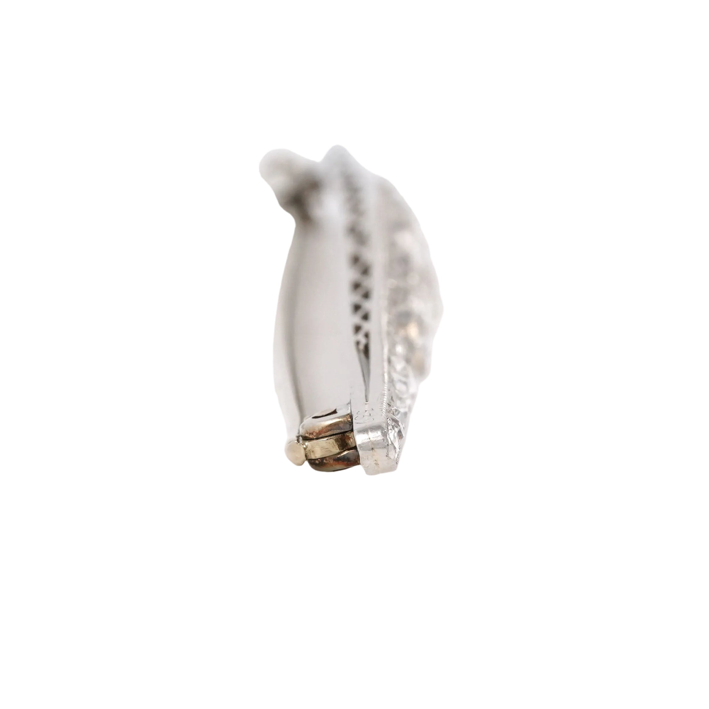 Broche Épingle en platine et diamants