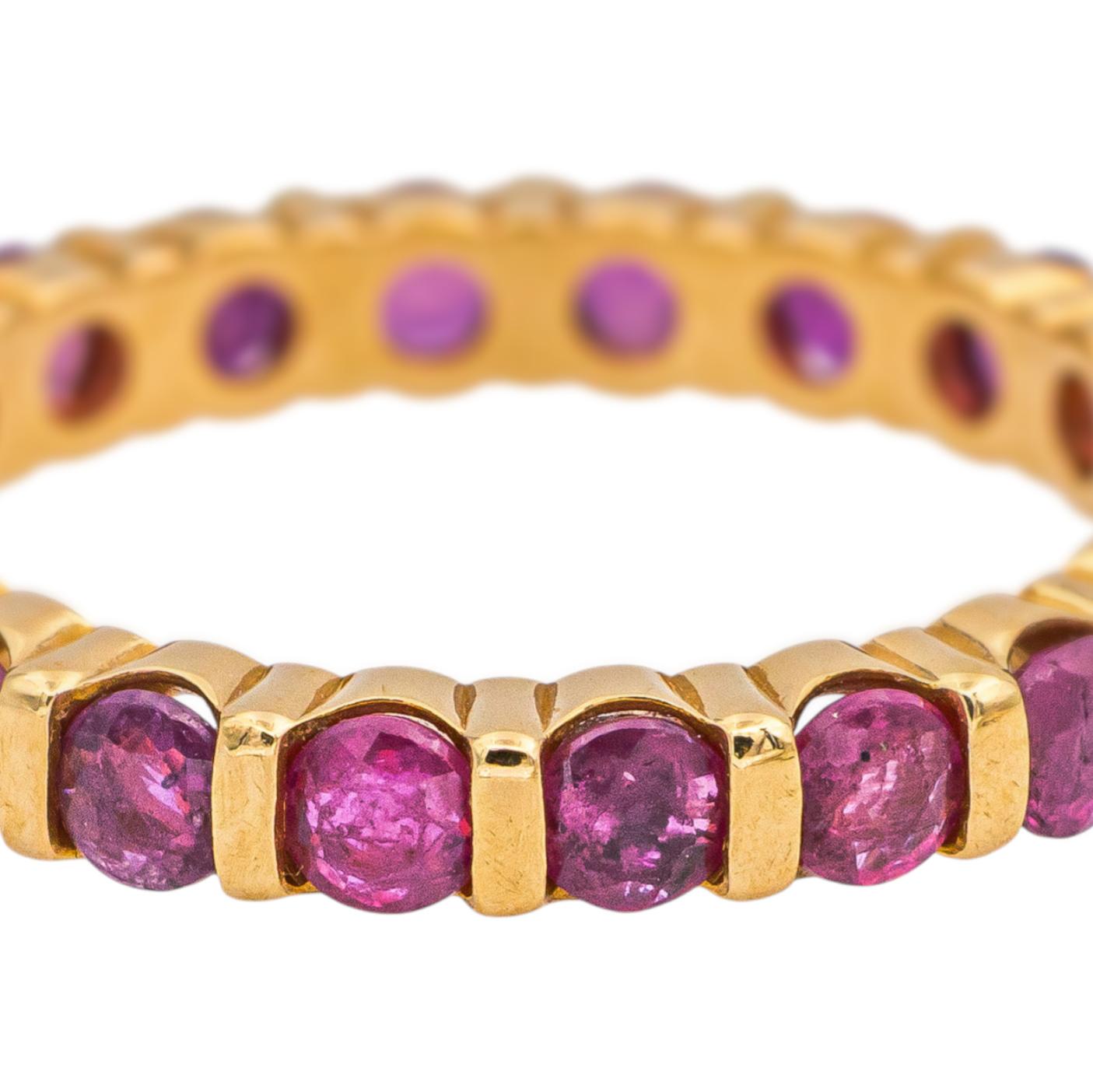 Bague Or jaune Rubis