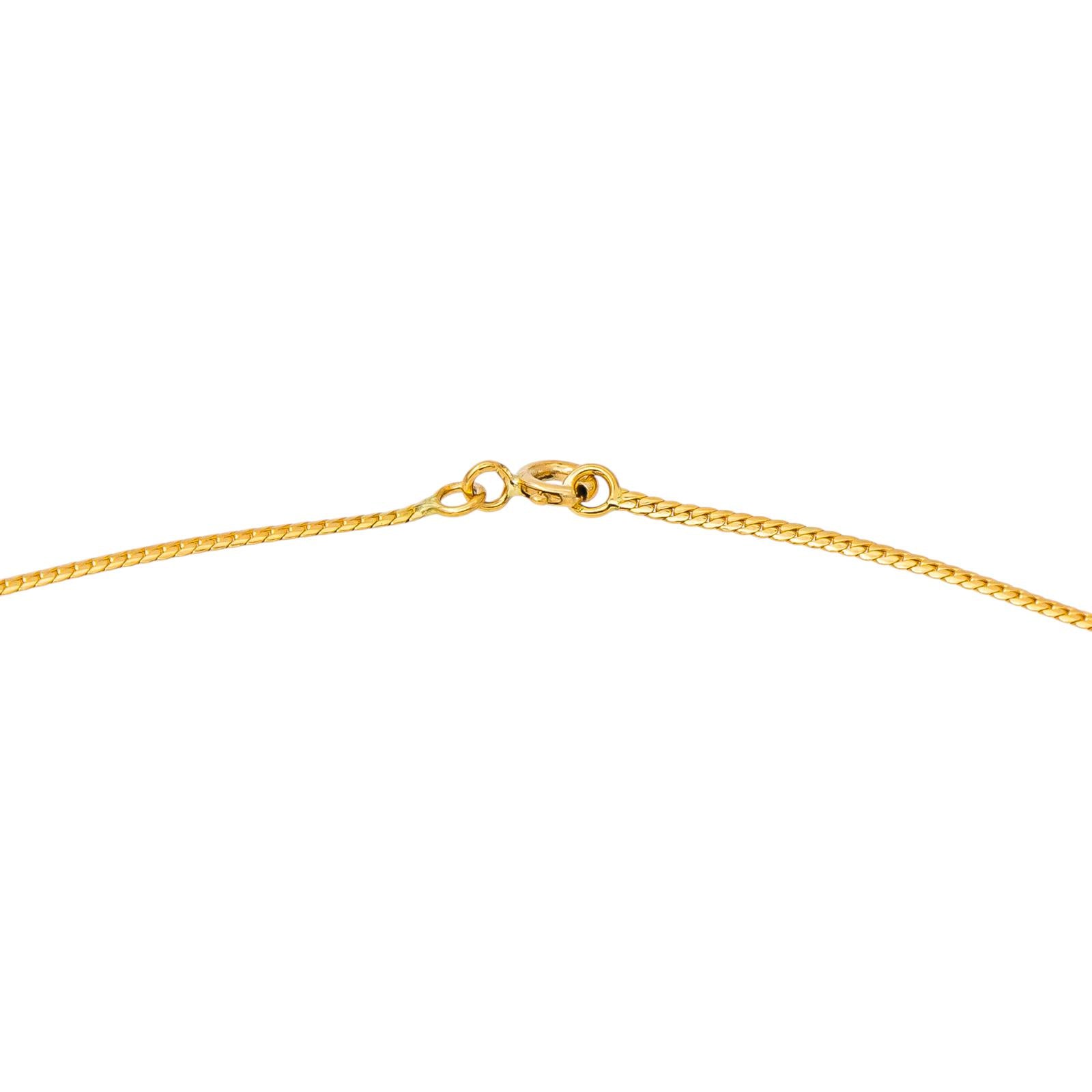 Collier Maille anglaise Or jaune Diamant