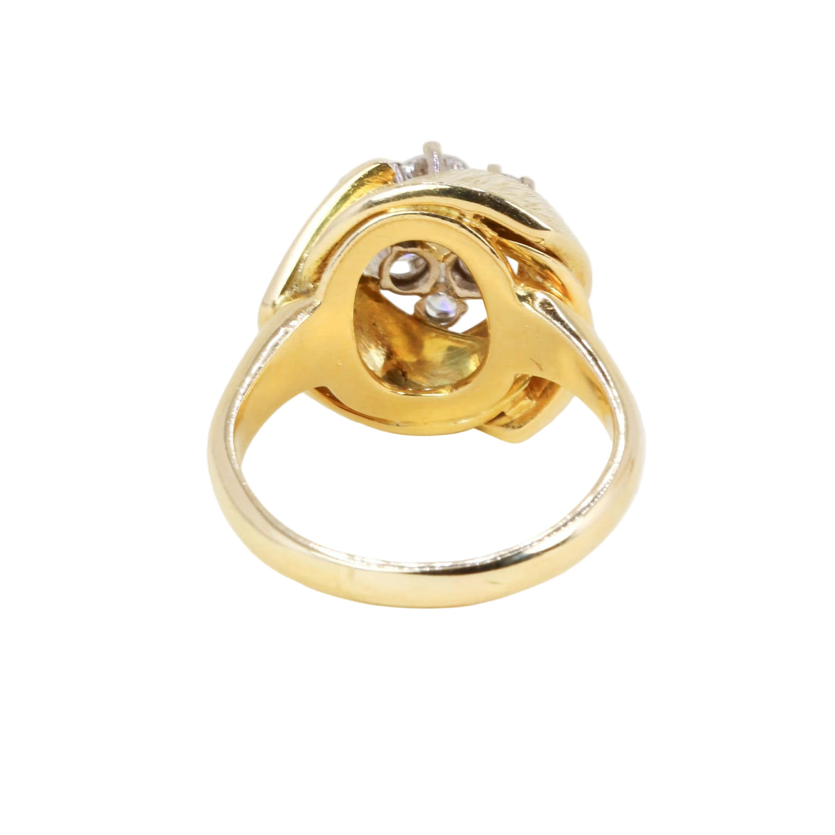 Bague Dôme en or jaune et diamants