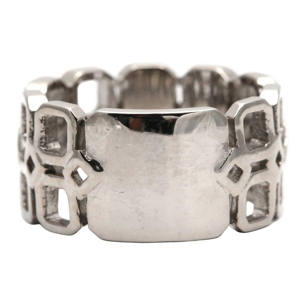 Bague Bandeau en or blanc et diamants