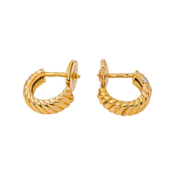 Boucles d'oreilles Créoles Or jaune Diamant