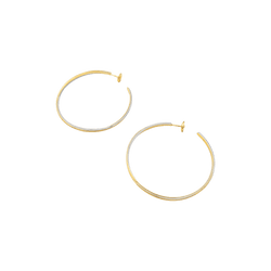 Boucles d'oreilles Cartier, "Trinity", trois ors. Grand modèle.