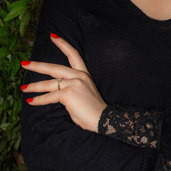 Bague Solitaire Or jaune Diamant