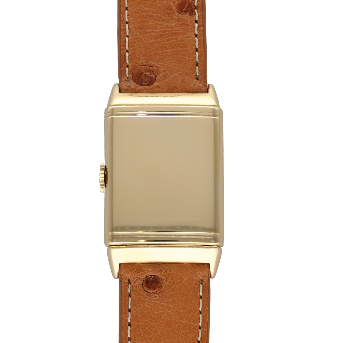 Montre JAEGER LECOULTRE "Reverso Vintage" en or blanc, or jaune et cuir