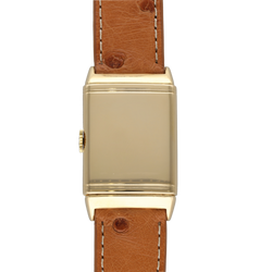 Montre JAEGER LECOULTRE "Reverso Vintage" en or blanc, or jaune et cuir