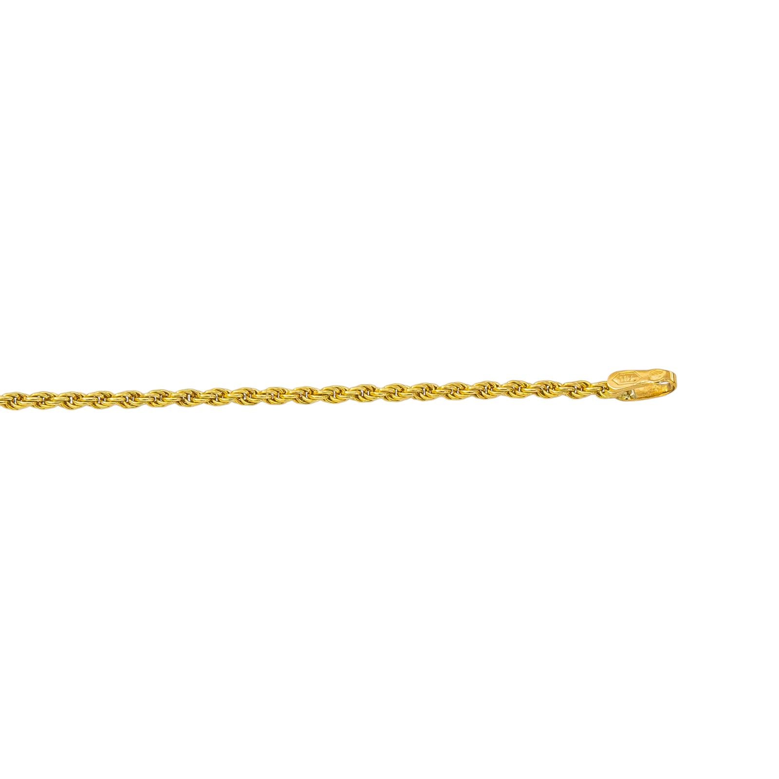 Collier Maille corde Or jaune