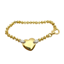 Bracelet Maille POMELLATO en or blanc, or jaune et diamants