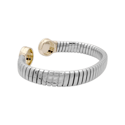 Bracelet Bulgari, "Bulgari-Bulgari", acier, or jaune et onyx. 35154