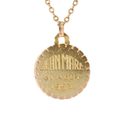Médaille en or jaune et or rose