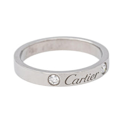 Cartier Bague Alliance C de Cartier Platine Diamant