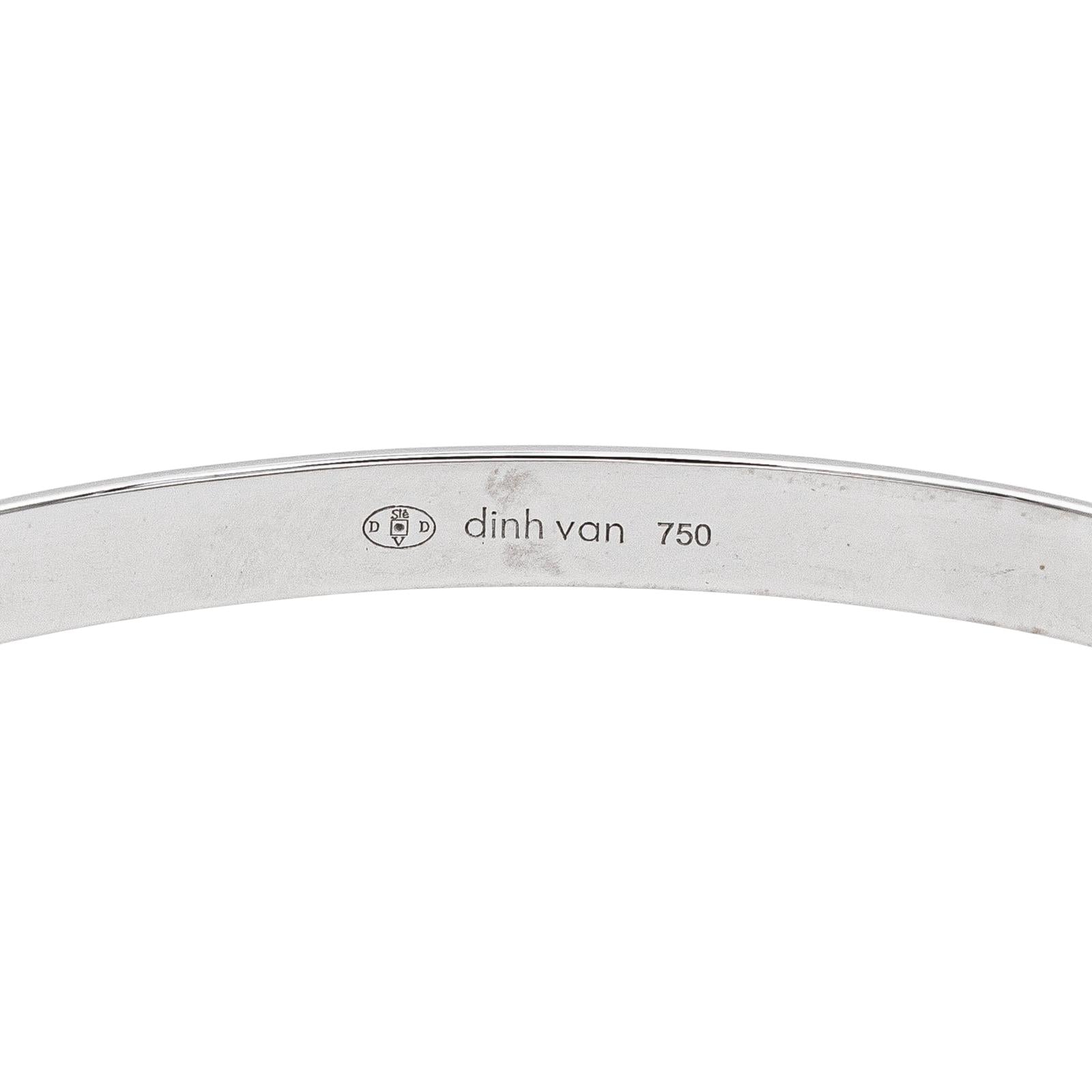 Dinh Van Bracelet Jonc Serrure Or blanc Diamant