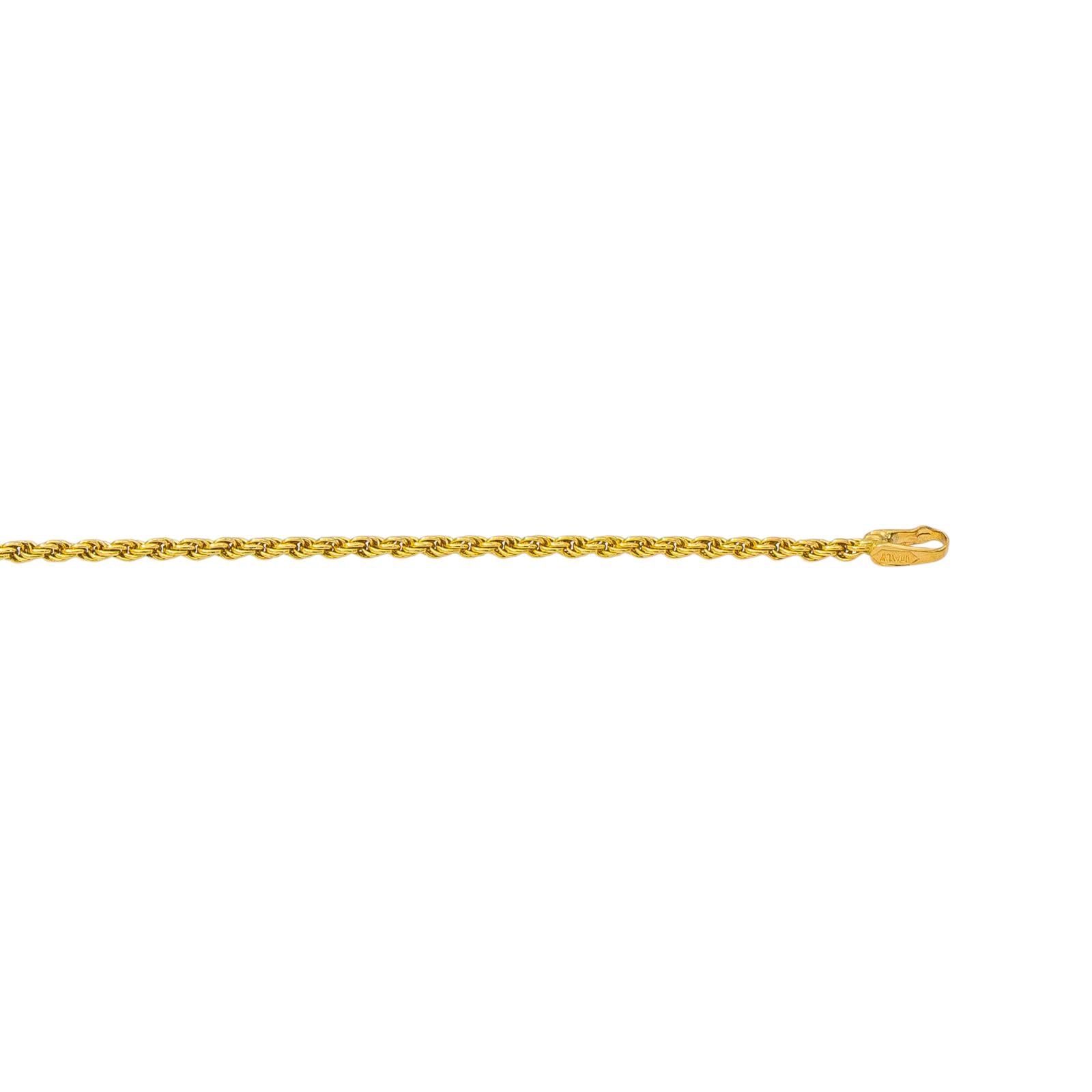 Collier Maille corde Or jaune