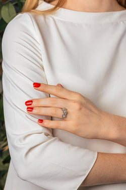 Bague Or blanc Diamant