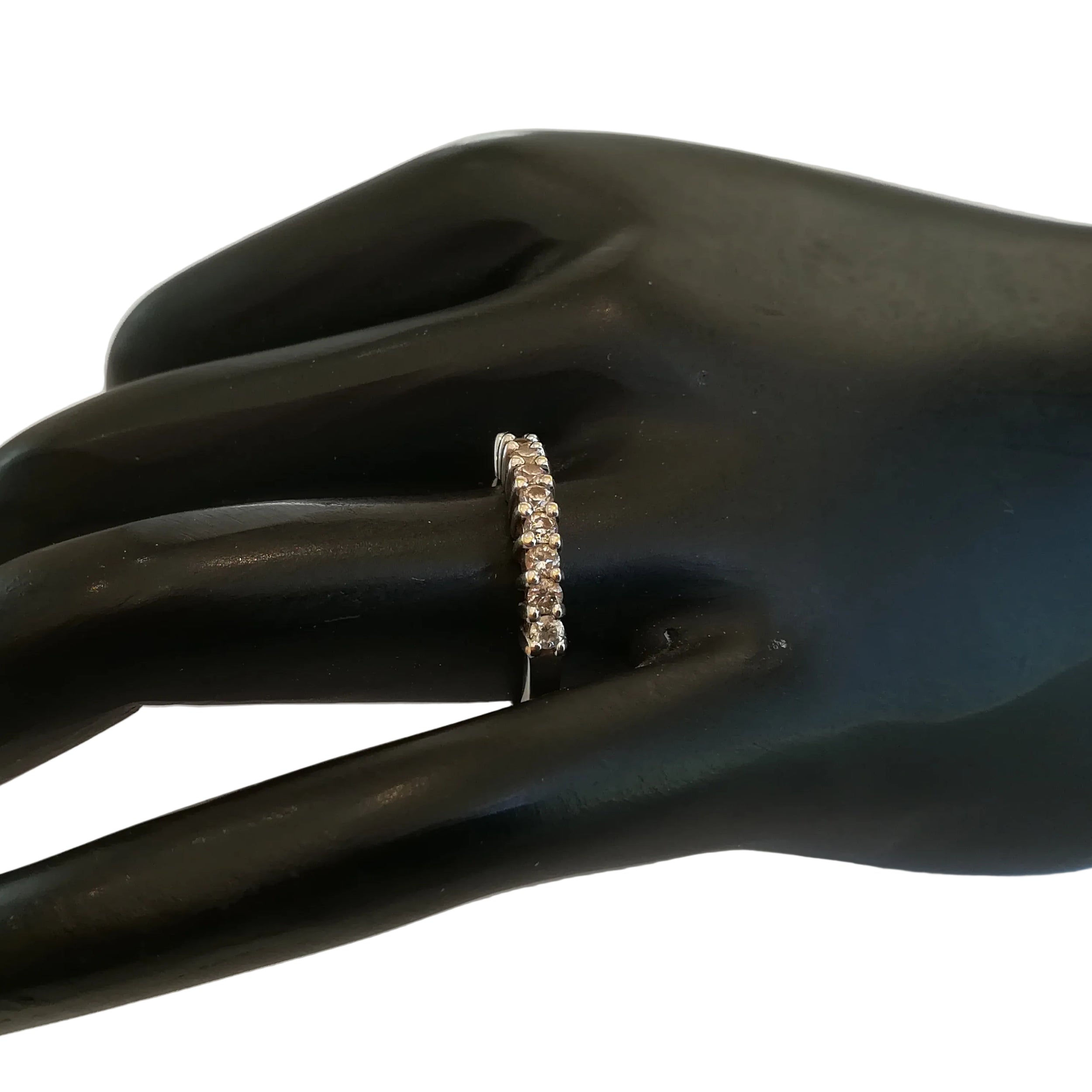 Bague Alliance en or blanc et diamants