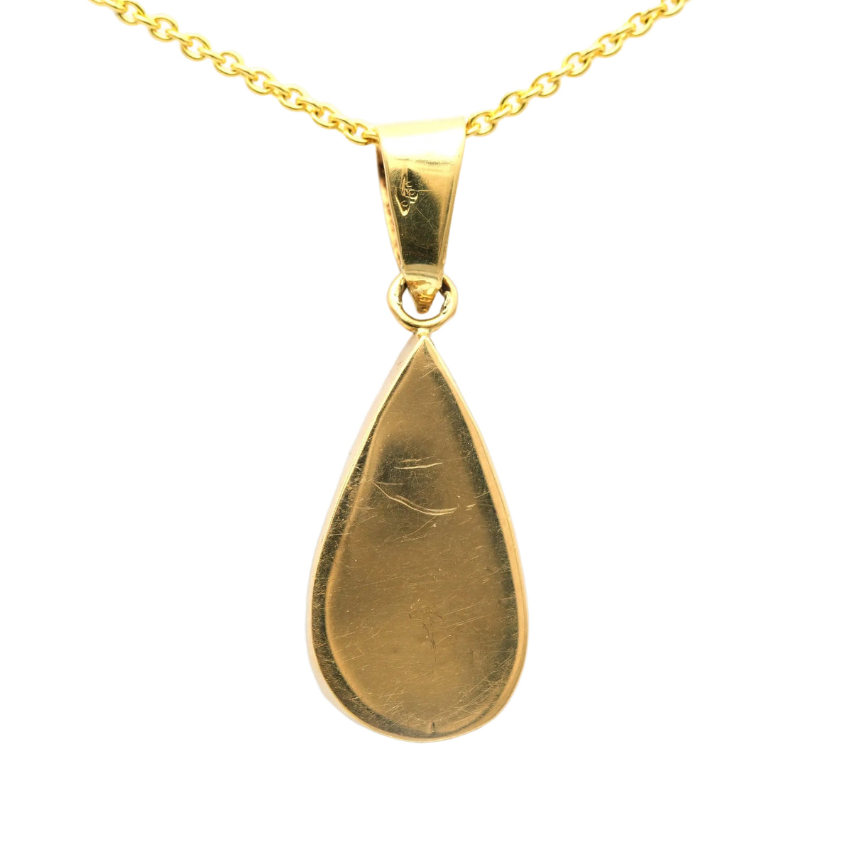 Pendentif en or jaune et opale