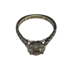 Bague Solitaire en or blanc et diamants