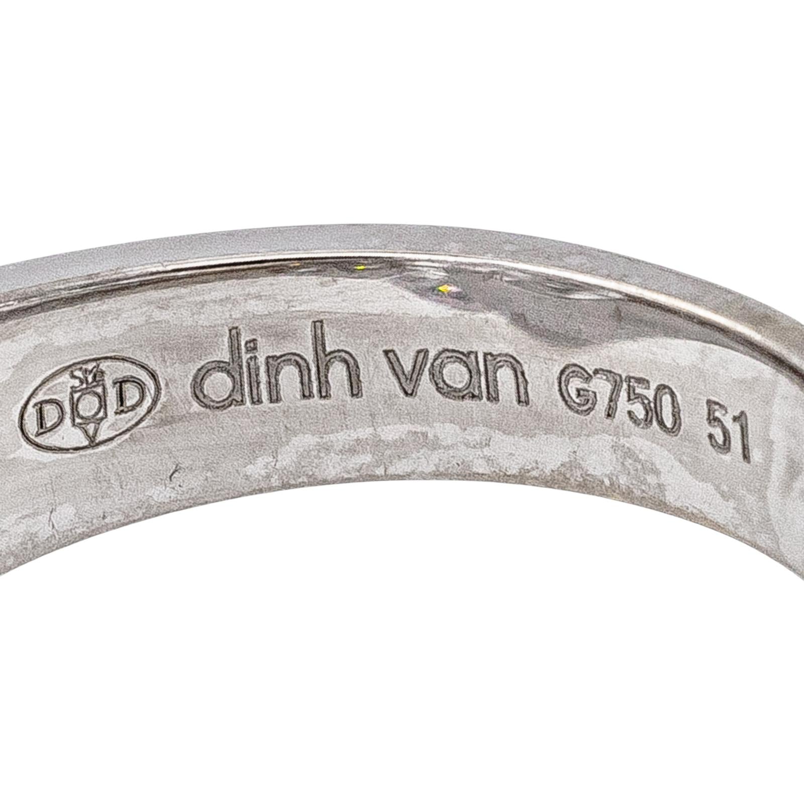 Dinh Van Bague Menottes Or blanc Diamant