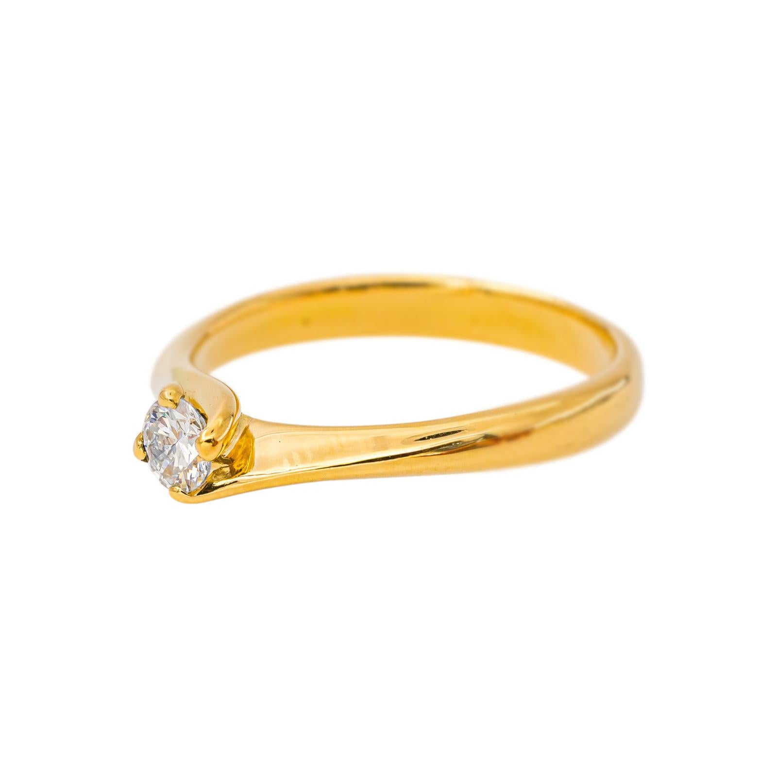 Bague Solitaire Or jaune Diamant