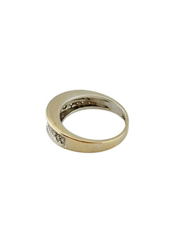 Bague Jonc en or blanc et diamants