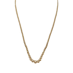 Collier Perles en or, platine et diamants