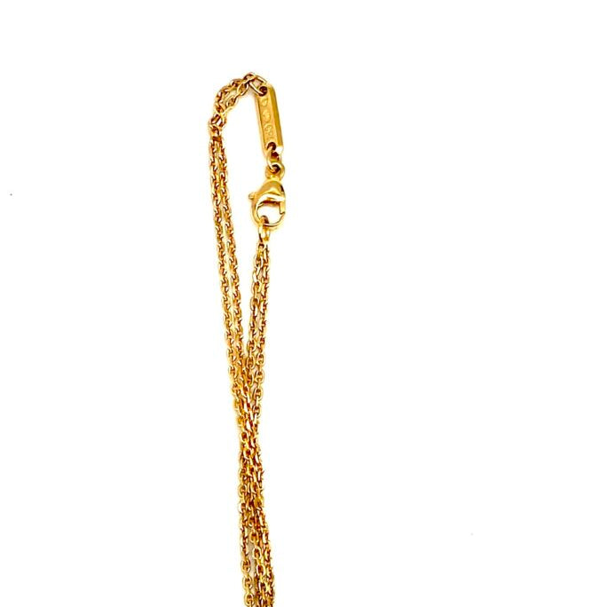 Collier Pendentif CHOPARD Happy Diamonds en or jaune et diamants