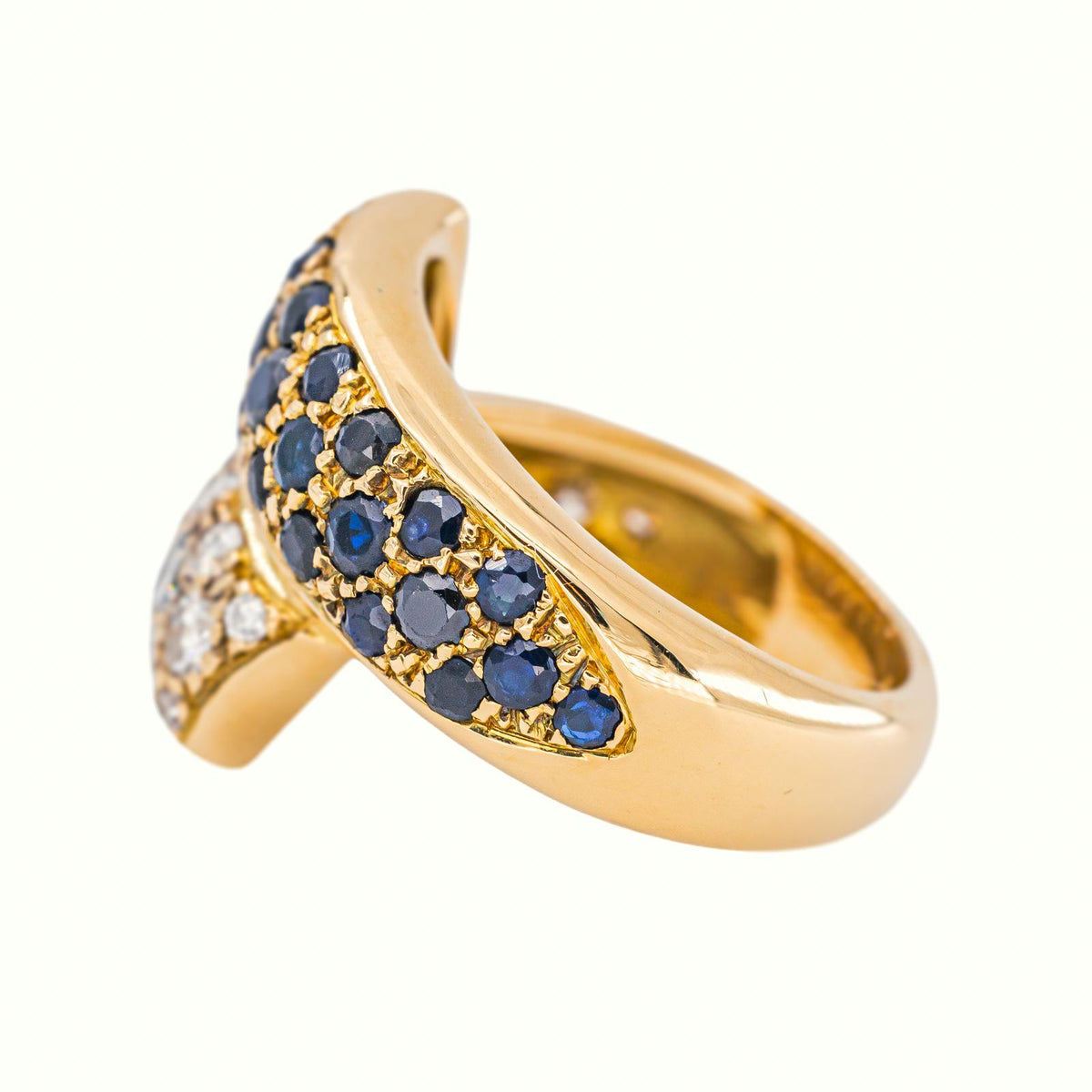 Bague Or jaune Saphir