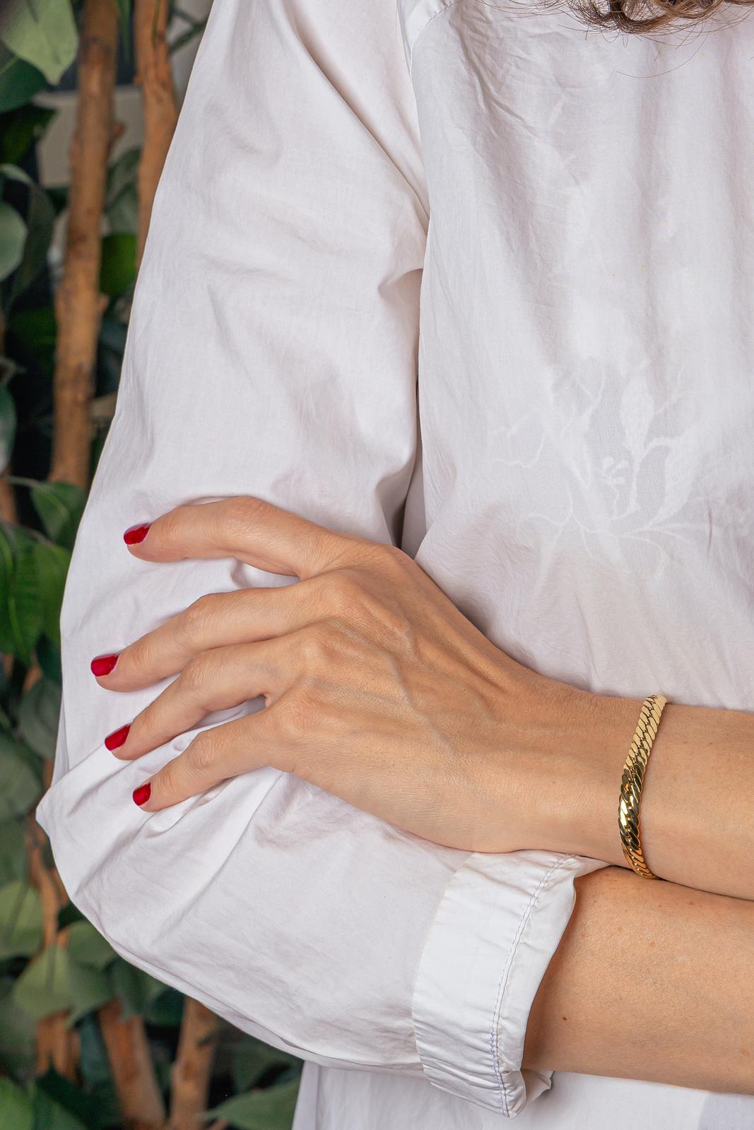 Bracelet Maille Anglaise Or jaune