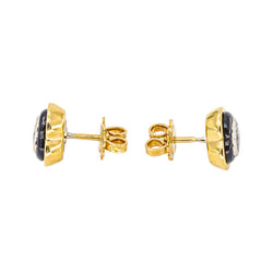 Boucles d'oreilles Puces Or jaune Diamant