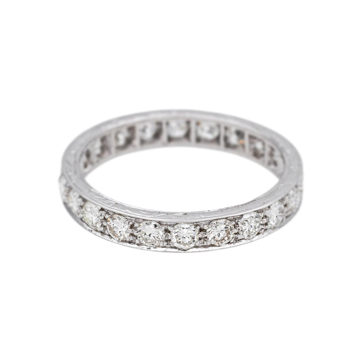 Bague Alliance américaine Or blanc Diamant
