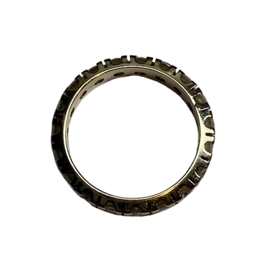 Bague Alliance en or blanc et diamants