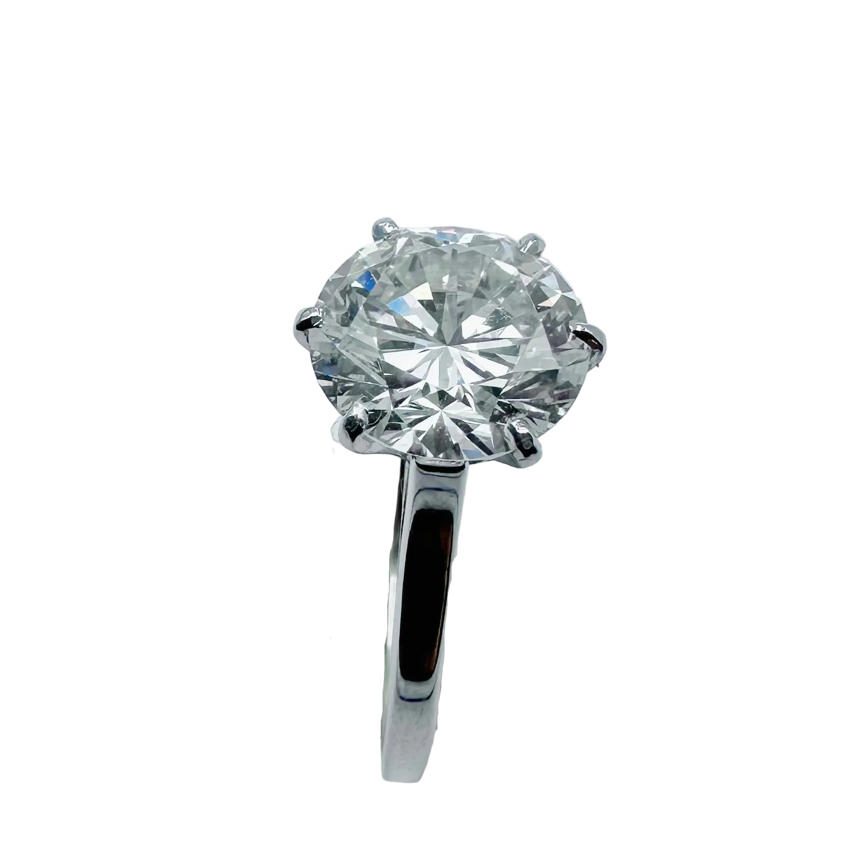 Bague Solitaire en or blanc, platine et diamant