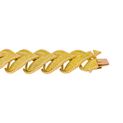 Bracelet Maille en or jaune et or rose
