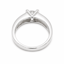 Bague Bandeau en or blanc et diamants