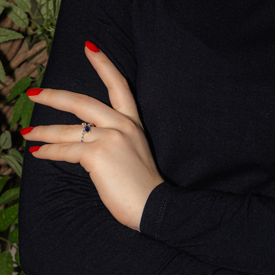 Mauboussin Bague  Toi et Moi  Duo d'amour Or jaune  Saphir