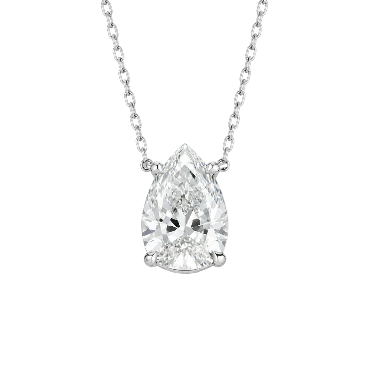 Collier Pendentif en or blanc et diamant