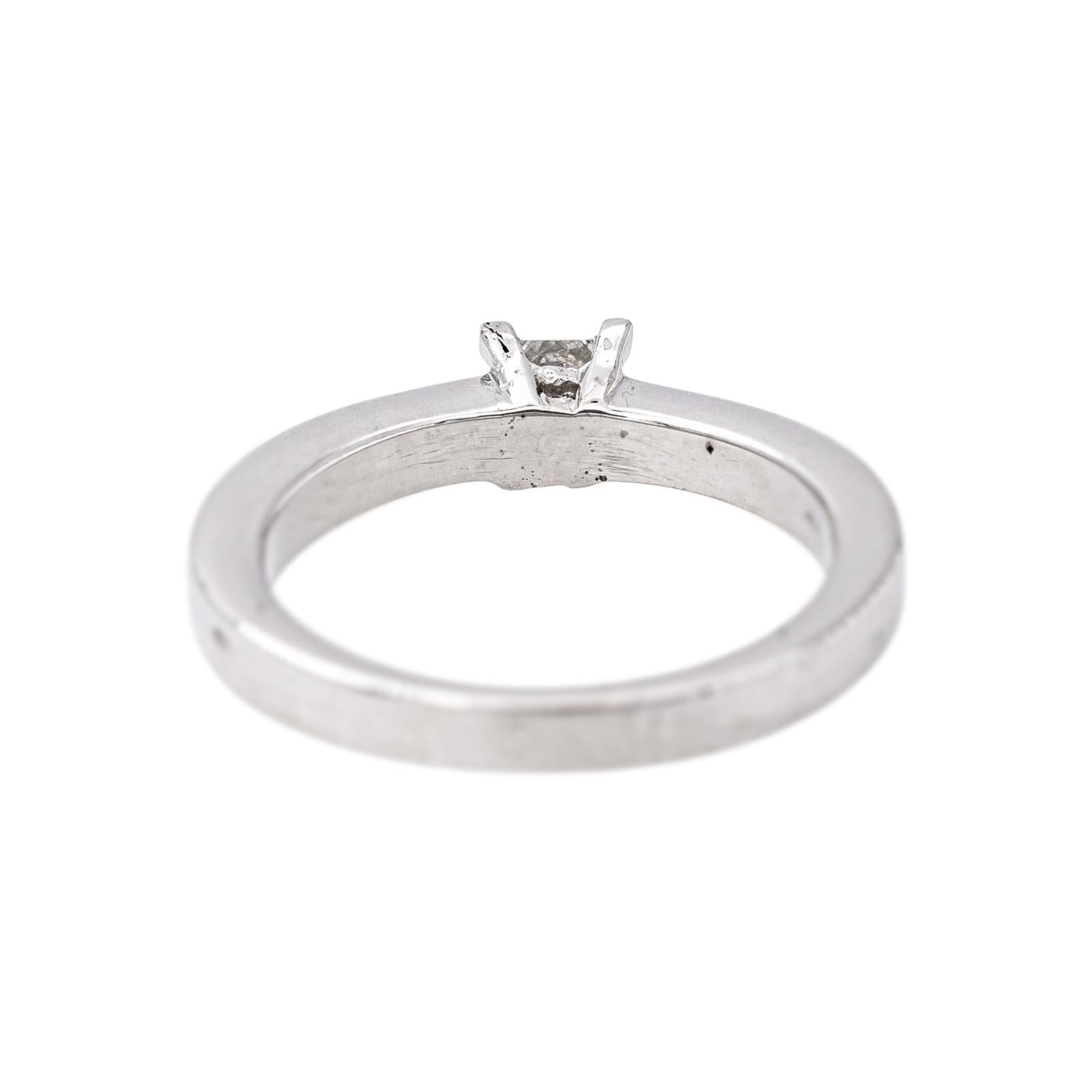 Bague Solitaire  Or blanc Diamant