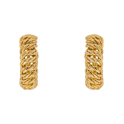 Boucles d'oreilles Maille Américaine Or jaune
