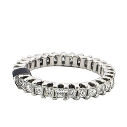 Bague Alliance en or blanc et diamants